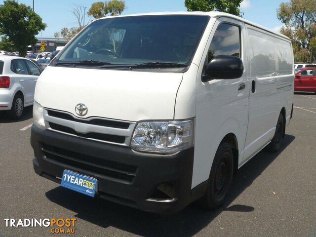 2013 TOYOTA HIACE LWB KDH201R MY12 UPGRADE COMMERCIAL, 4 DOORS, 3 SEATS