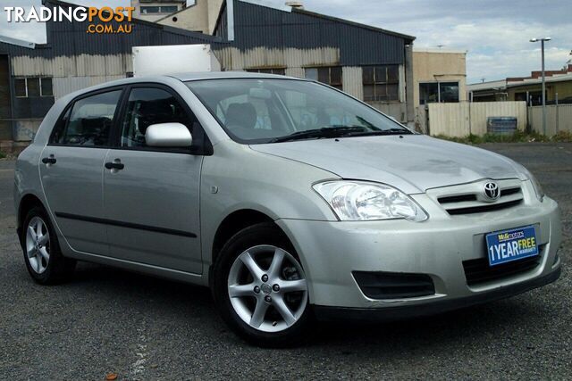 2006 TOYOTA COROLLA ASCENT SECA ZZE122R MY06 UPGRADE HATCH, 5 DOORS, 5 SEATS