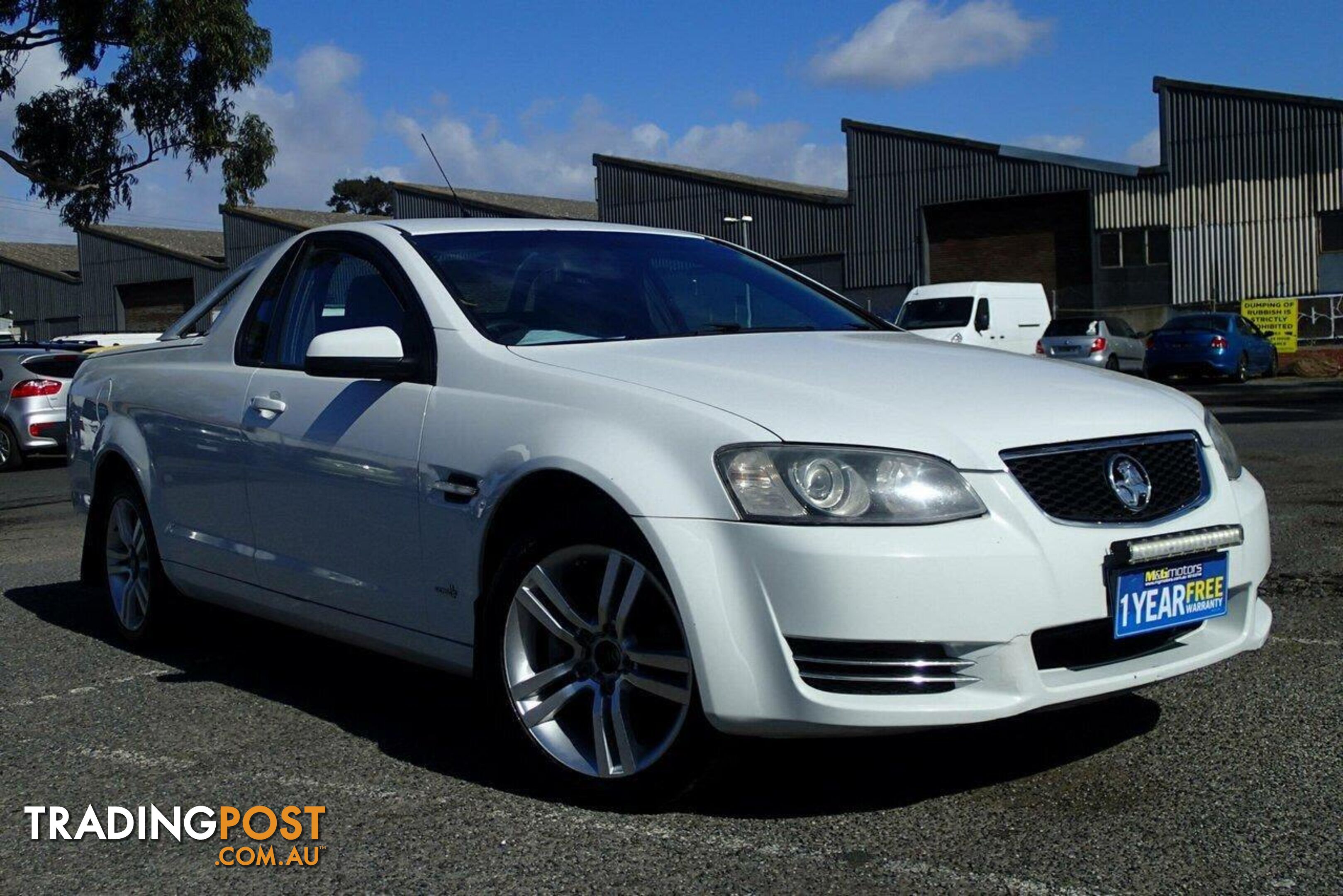 2012 HOLDEN COMMODORE OMEGA (LPG) VE II MY12 UTE TRAY, 2 DOORS, 2 SEATS