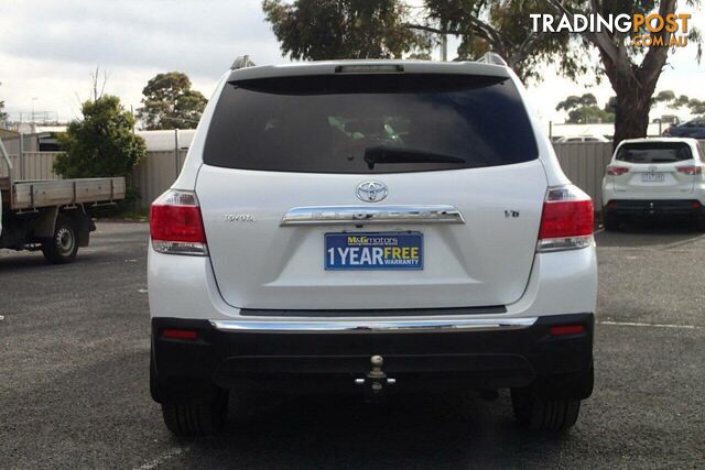 2013 TOYOTA KLUGER GRANDE (FWD) GSU40R MY11 UPGRADE SUV