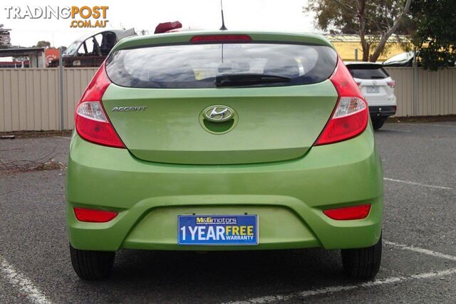 2014 HYUNDAI ACCENT ACTIVE RB2 HATCH, 5 DOORS, 5 SEATS