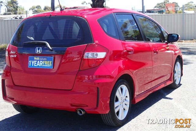 2012 HONDA JAZZ VIBE-S GE MY12 HATCH, 5 DOORS, 5 SEATS