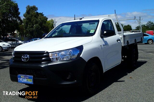 2017 TOYOTA HILUX WORKMATE GUN122R UTE TRAY, 2 DOORS, 2 SEATS