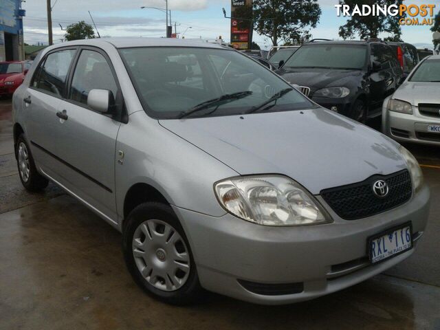 2002 TOYOTA COROLLA ASCENT SECA ZZE122R HATCH, 5 DOORS, 5 SEATS