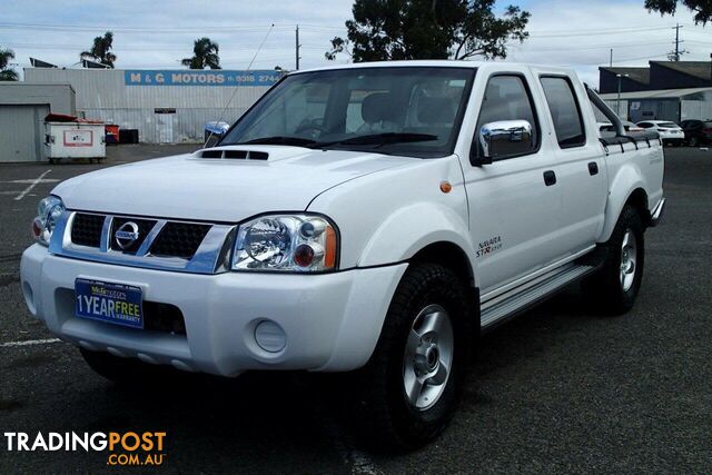 2013 NISSAN NAVARA DX (4X4) D22 SERIES 5 UTE TRAY, 2 DOORS, 3 SEATS