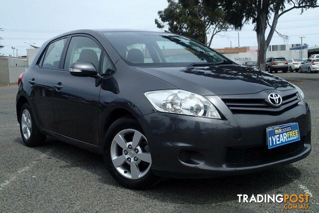 2010 TOYOTA COROLLA ASCENT ZRE152R MY11 HATCH, 5 DOORS, 5 SEATS