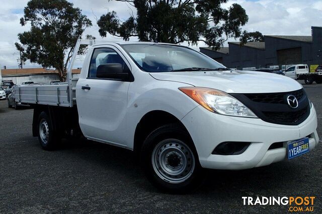 2015 MAZDA BT-50 XT (4X2) MY13 UTE TRAY, 2 DOORS, 3 SEATS