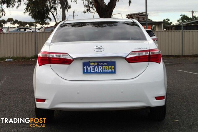 2014 TOYOTA COROLLA ASCENT ZRE172R SEDAN