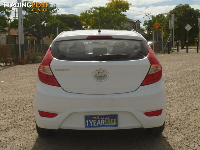 2016 HYUNDAI ACCENT ACTIVE RB4 MY16 HATCH