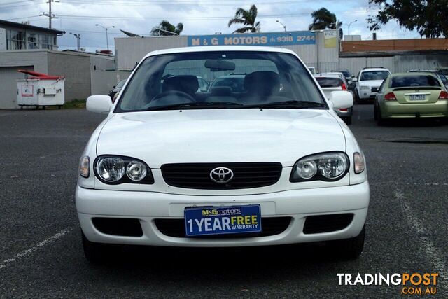 2001 TOYOTA COROLLA ASCENT AE112R SEDAN, 4 DOORS, 5 SEATS