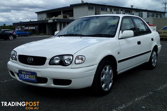 2001 TOYOTA COROLLA ASCENT AE112R SEDAN, 4 DOORS, 5 SEATS