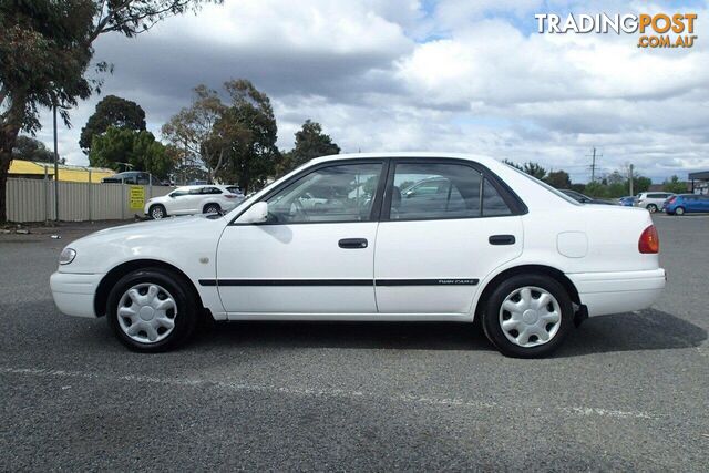 2001 TOYOTA COROLLA ASCENT AE112R SEDAN, 4 DOORS, 5 SEATS