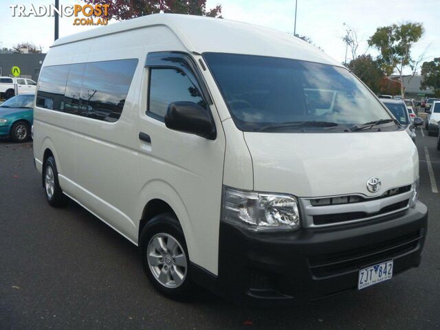2012 TOYOTA HIACE COMMUTER TRH223R MY12 UPGRADE PEOPLE MOVER