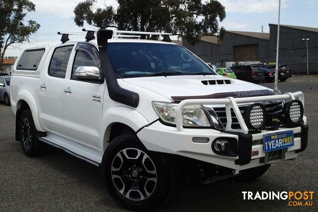 2013 TOYOTA HILUX SR5 (4X4) KUN26R MY12 UTE TRAY, 4 DOORS, 5 SEATS