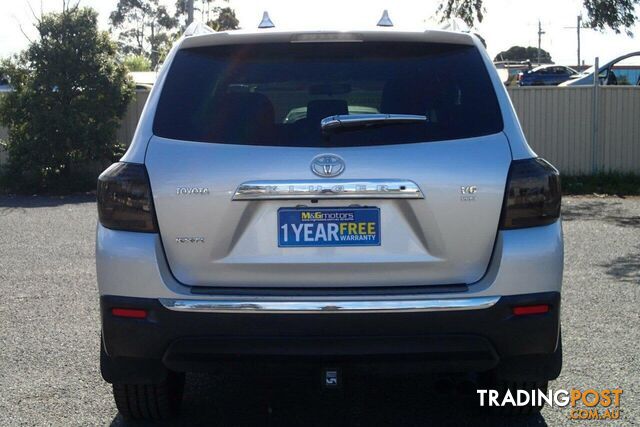 2011 TOYOTA KLUGER KX-R (FWD) 7 SEAT GSU40R MY11 UPGRADE SUV, 4 DOORS, 7 SEATS