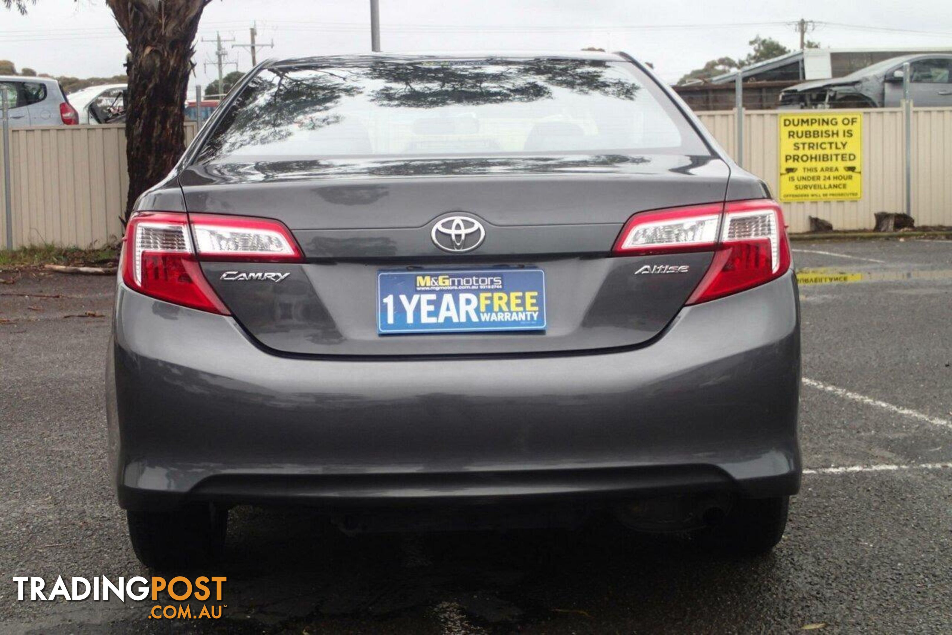 2012 TOYOTA CAMRY ALTISE ASV50R SEDAN, 4 DOORS, 5 SEATS