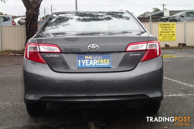 2012 TOYOTA CAMRY ALTISE ASV50R SEDAN, 4 DOORS, 5 SEATS