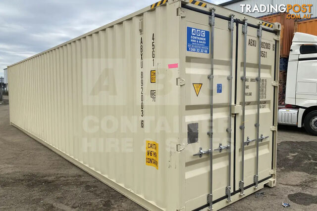 40' HIGH CUBE SHIPPING CONTAINER (STEEL FLOOR)