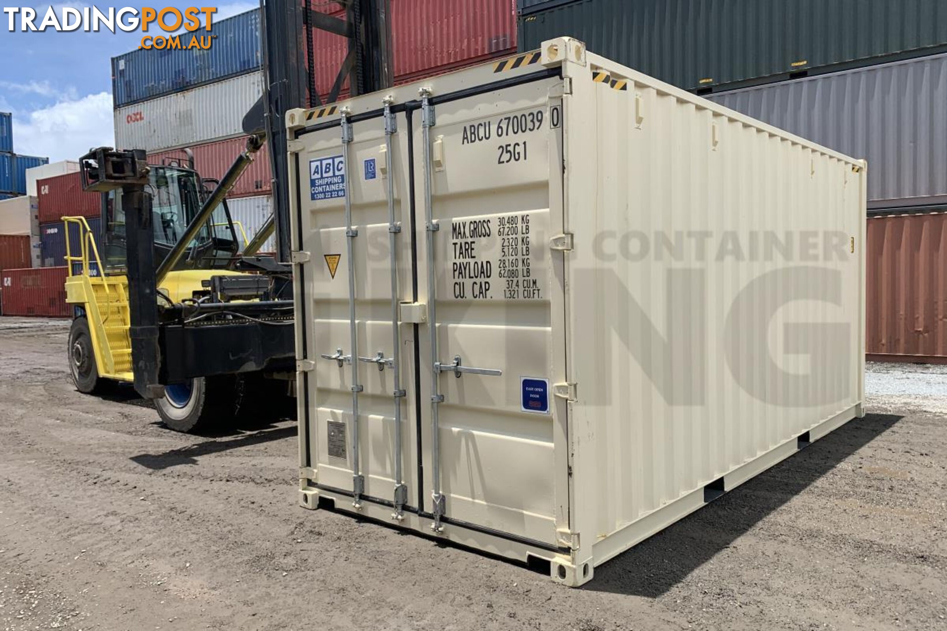 20' HIGH CUBE SHIPPING CONTAINER (STEEL FLOOR) - in Brisbane