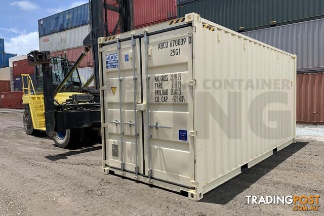 20' HIGH CUBE SHIPPING CONTAINER (STEEL FLOOR) - in Brisbane