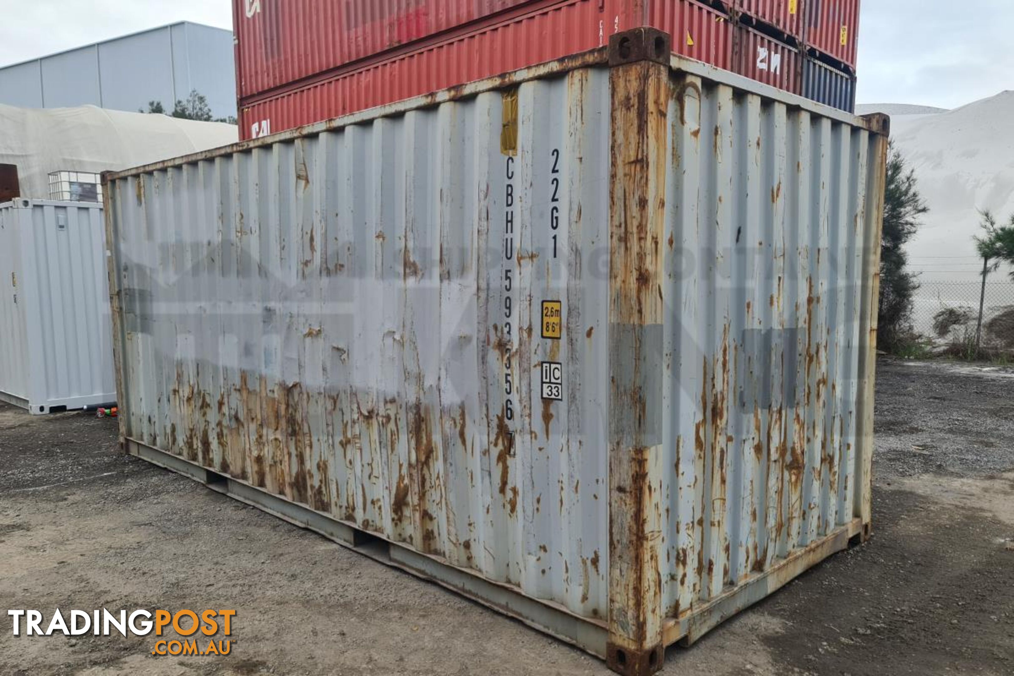 20' STANDARD HEIGHT SHIPPING CONTAINER - in Brisbane