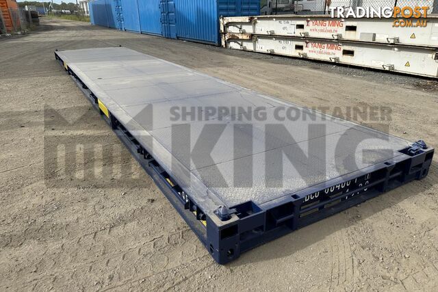 40' PLATFORM 316MM BASE DEPTH SHIPPING CONTAINER (BUILT IN TWIST LOCK) - in Brisbane