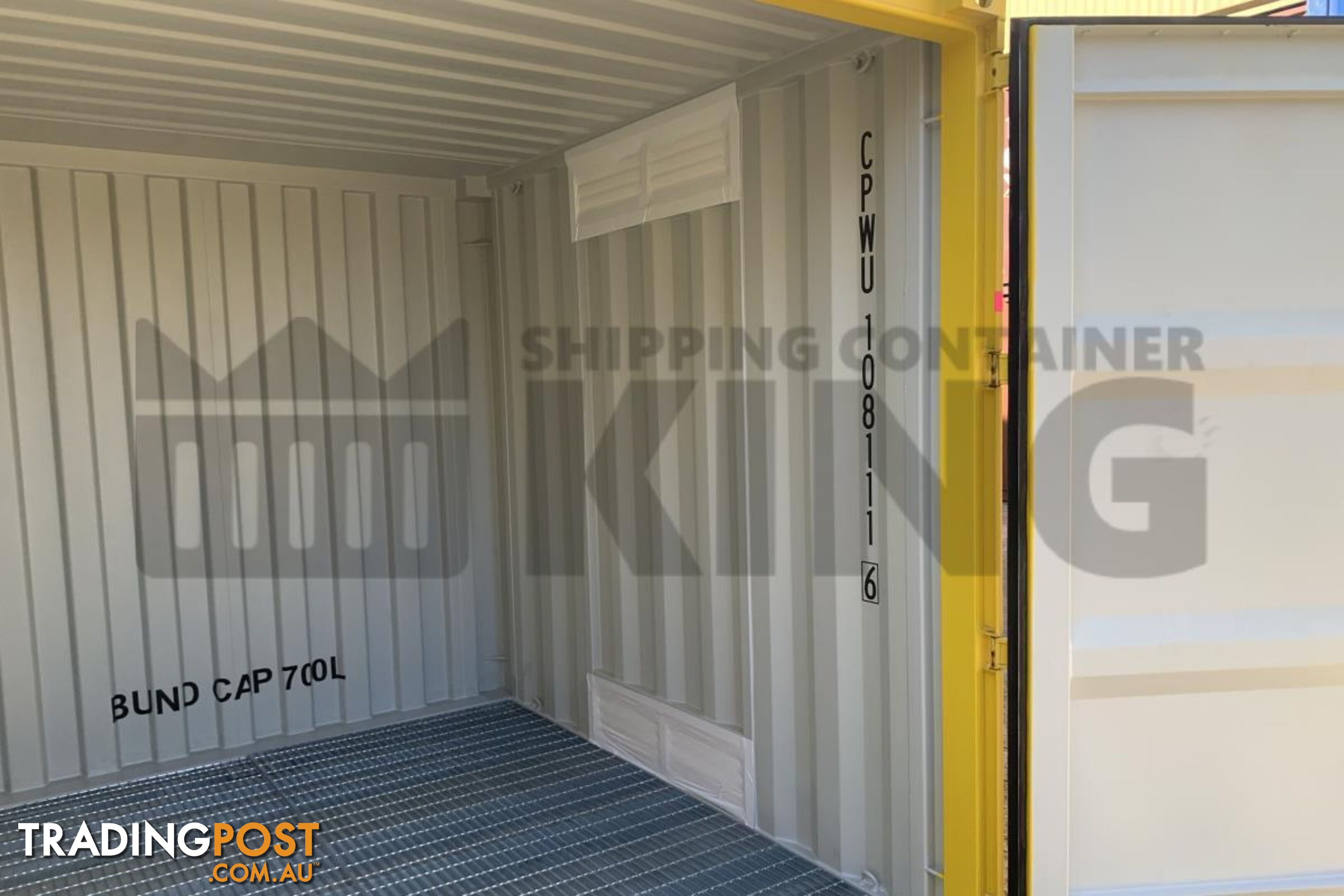 10' STANDARD HEIGHT DANGEROUS GOODS SHIPPING CONTAINER (4 CORNER POST) - in Toowoomba