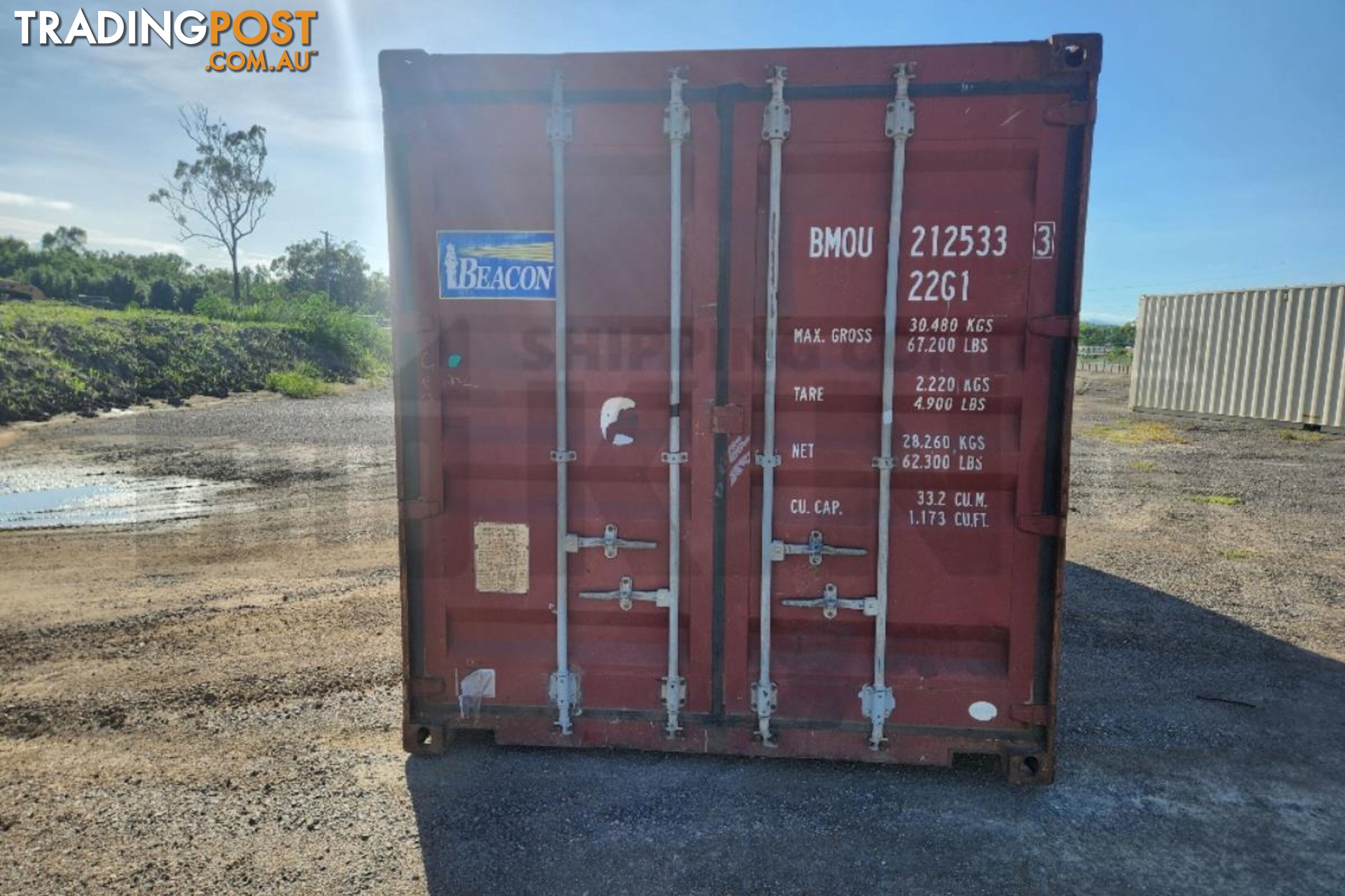 20' STANDARD HEIGHT SHIPPING CONTAINER - in Townsville