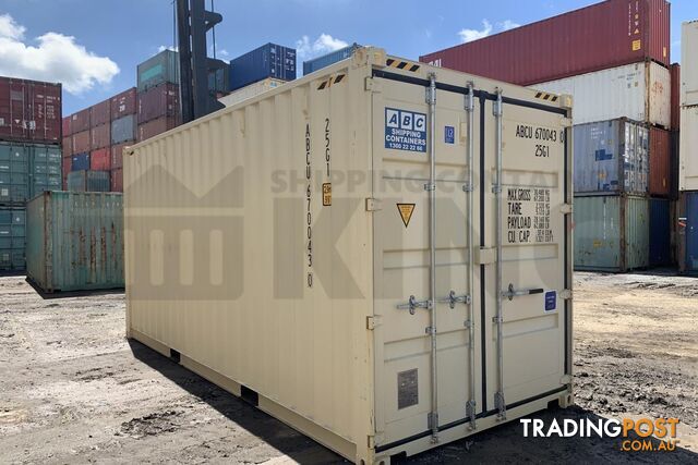 20' HIGH CUBE SHIPPING CONTAINER (STEEL FLOOR) - in Brisbane