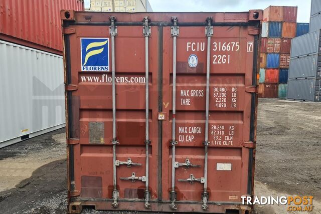 20' STANDARD HEIGHT SHIPPING CONTAINER - in Brisbane