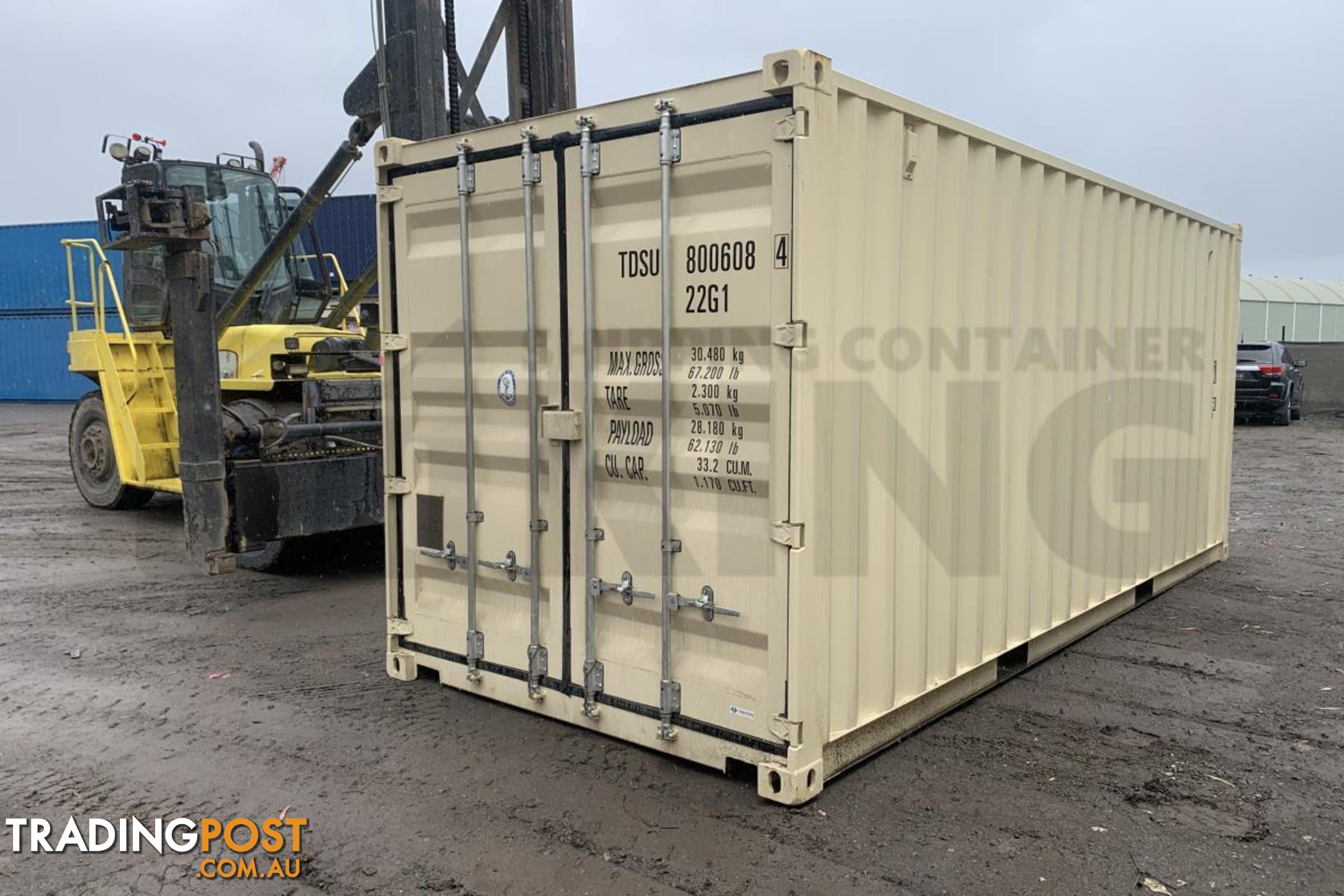 20' STANDARD HEIGHT SHIPPING CONTAINER (DOORS BOTH ENDS) - in Townsville