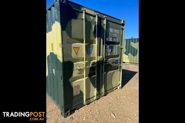 20' STANDARD HEIGHT SHIPPING CONTAINER (CAMOUFLAGE)
