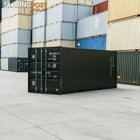 20FT HIGH CUBE SHIPPING CONTAINER W' STEEL FLOOR