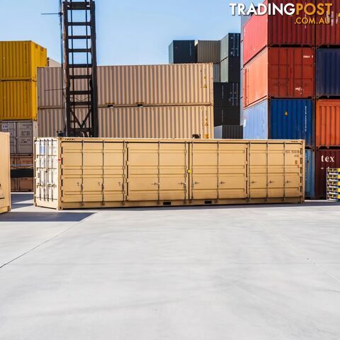 40FT HIGH CUBE SHIPPING CONTAINER W' FULL SIDE OPENING
