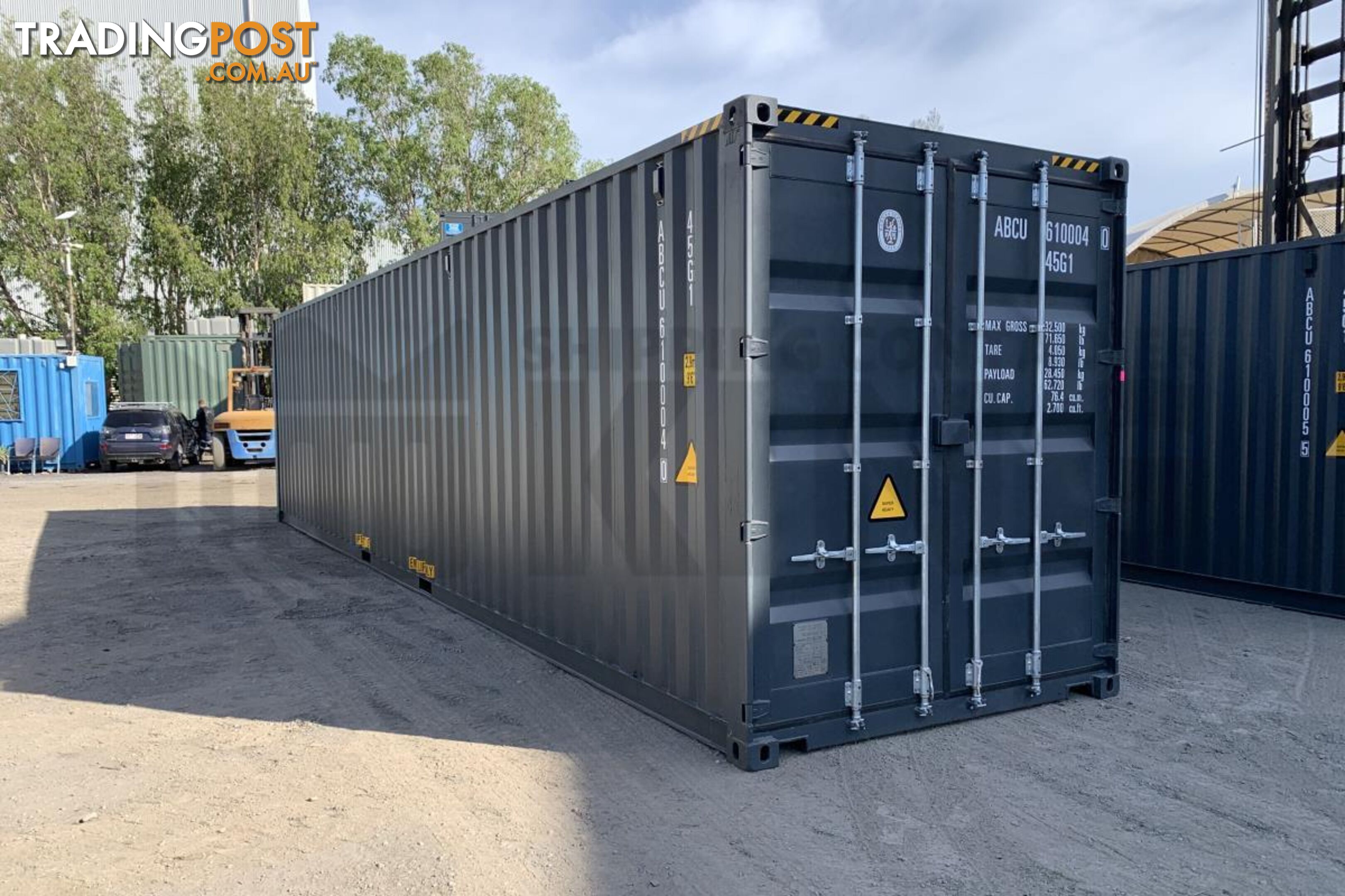 40' HIGH CUBE SHIPPING CONTAINER (STEEL FLOOR) - in Brisbane