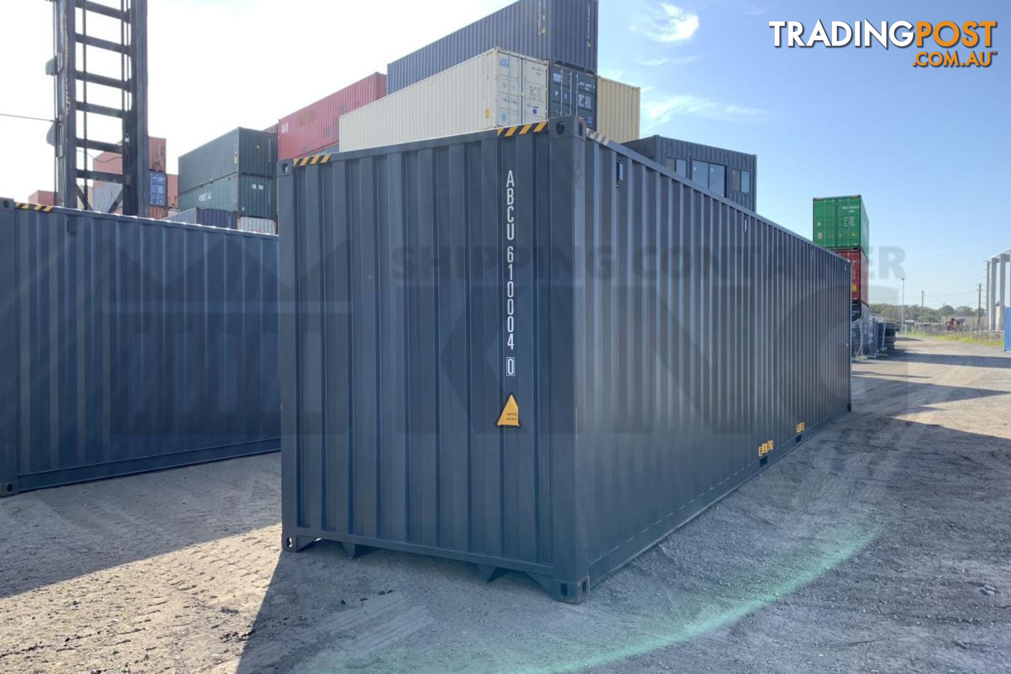 40' HIGH CUBE SHIPPING CONTAINER (STEEL FLOOR) - in Brisbane