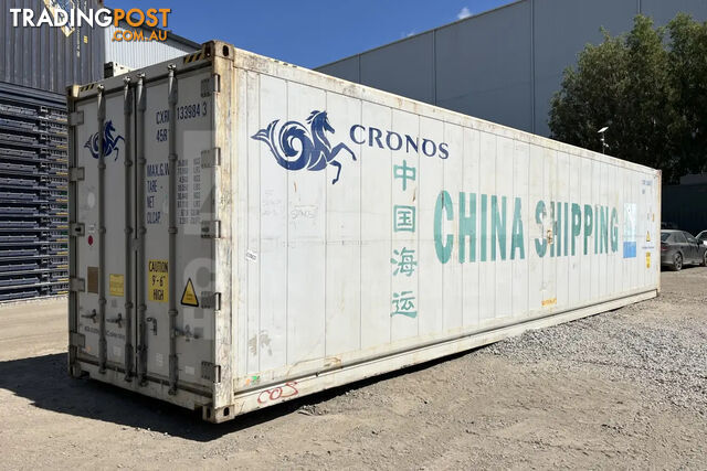 40' HIGH CUBE REFRIGERATED "REEFER" SHIPPING CONTAINER (NON-OPERATIONAL)