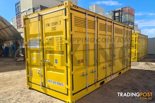 20' HIGH CUBE SIDE OPENING DANGEROUS GOODS SHIPPING CONTAINER - in Brisbane