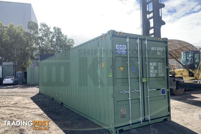 40' HIGH CUBE SHIPPING CONTAINER (STEEL FLOOR) - in Brisbane