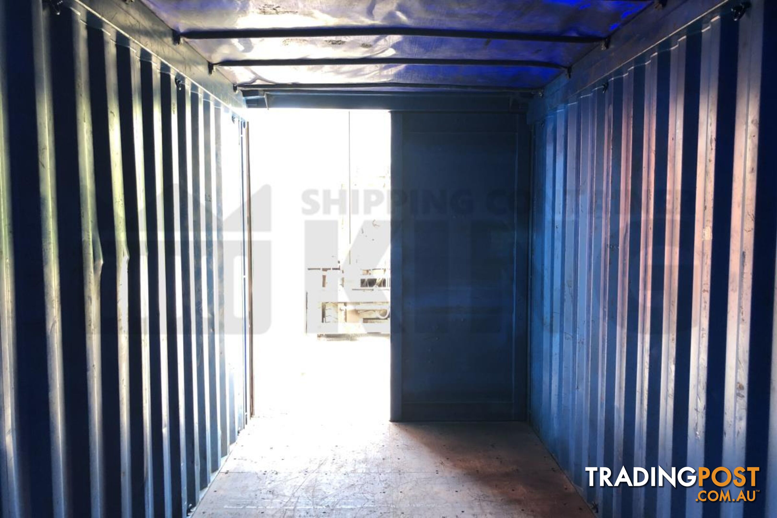 20' HIGH CUBE OPEN TOP SHIPPING CONTAINER (TARP AND BOWS) - in Brisbane