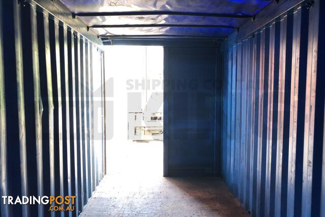 20' HIGH CUBE OPEN TOP SHIPPING CONTAINER (TARP AND BOWS) - in Brisbane