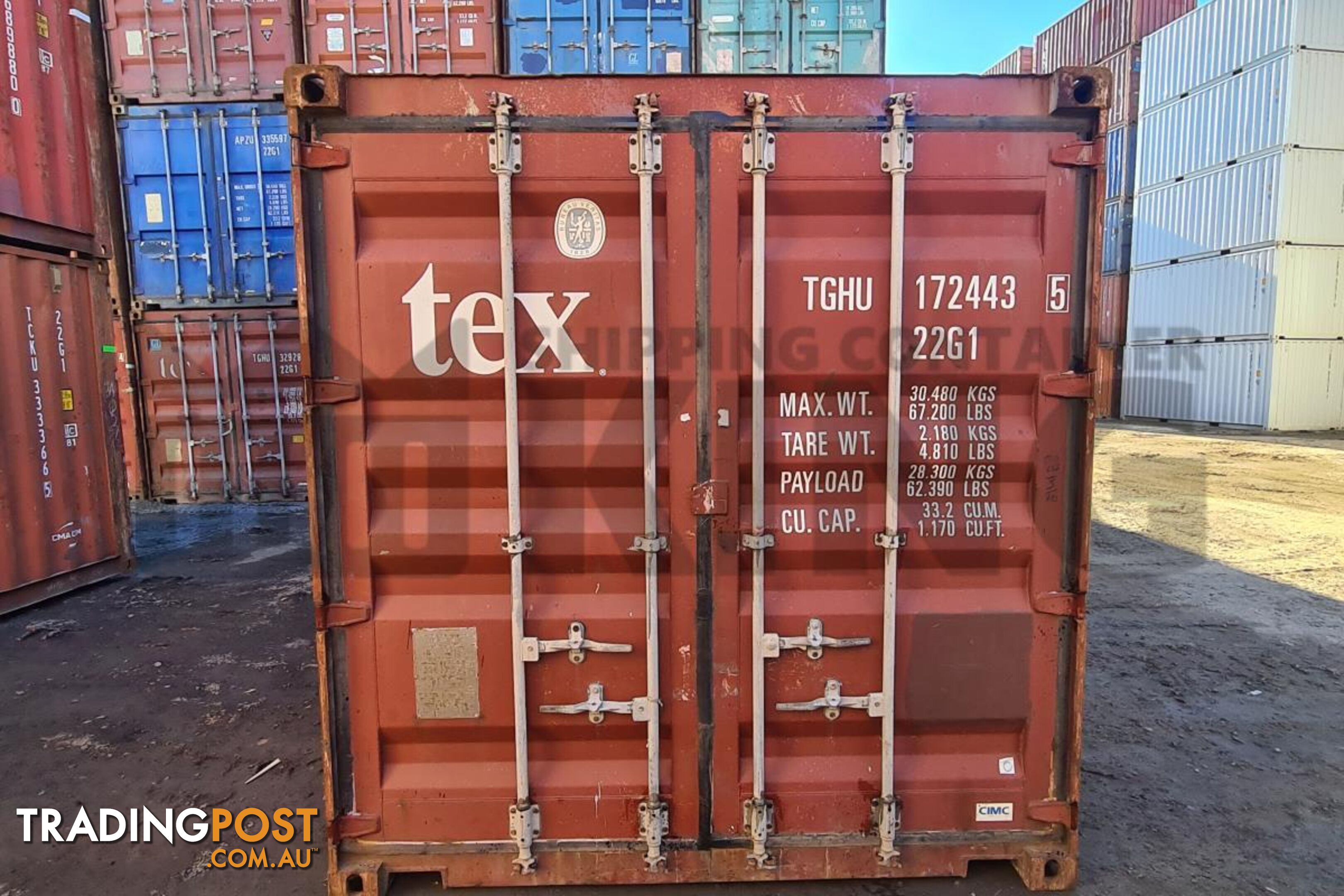 20' STANDARD HEIGHT SHIPPING CONTAINER - in Brisbane