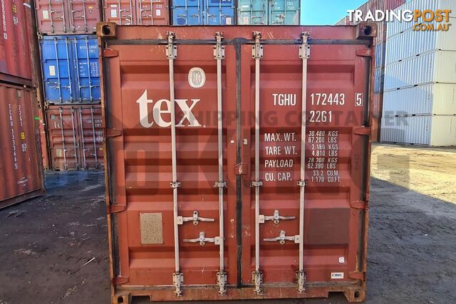 20' STANDARD HEIGHT SHIPPING CONTAINER - in Brisbane