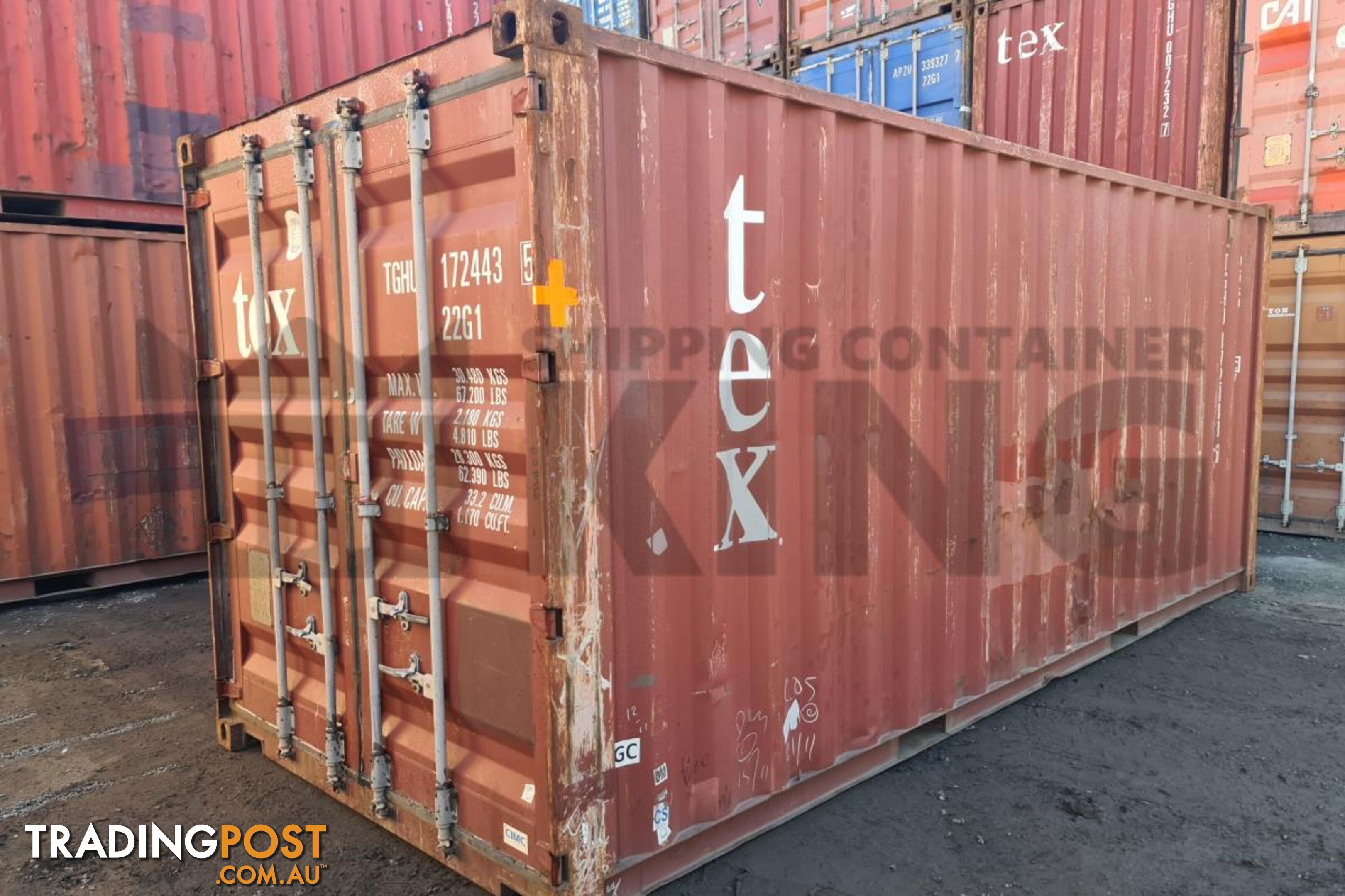 20' STANDARD HEIGHT SHIPPING CONTAINER - in Brisbane