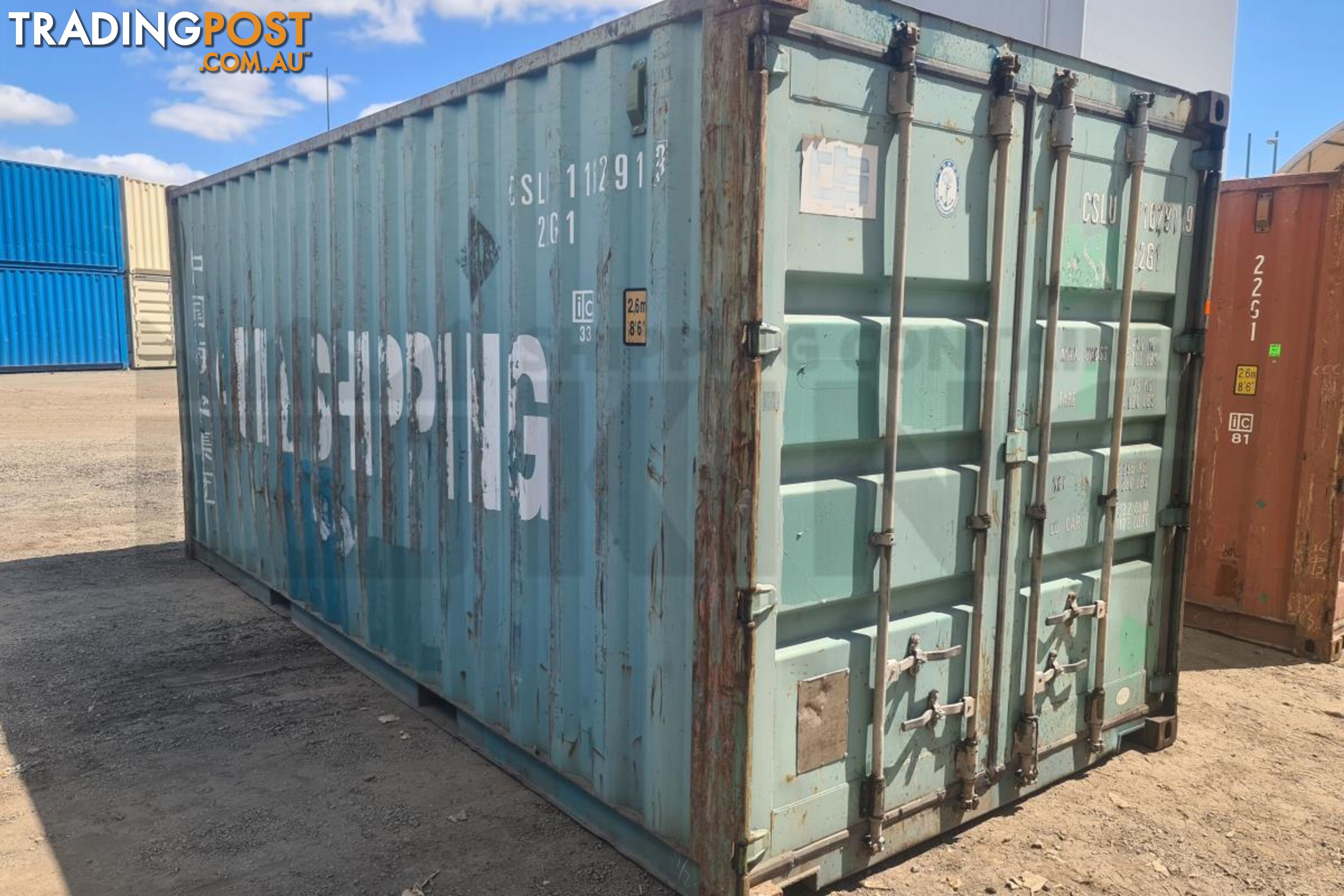 20' STANDARD HEIGHT SHIPPING CONTAINER - in Rockhampton