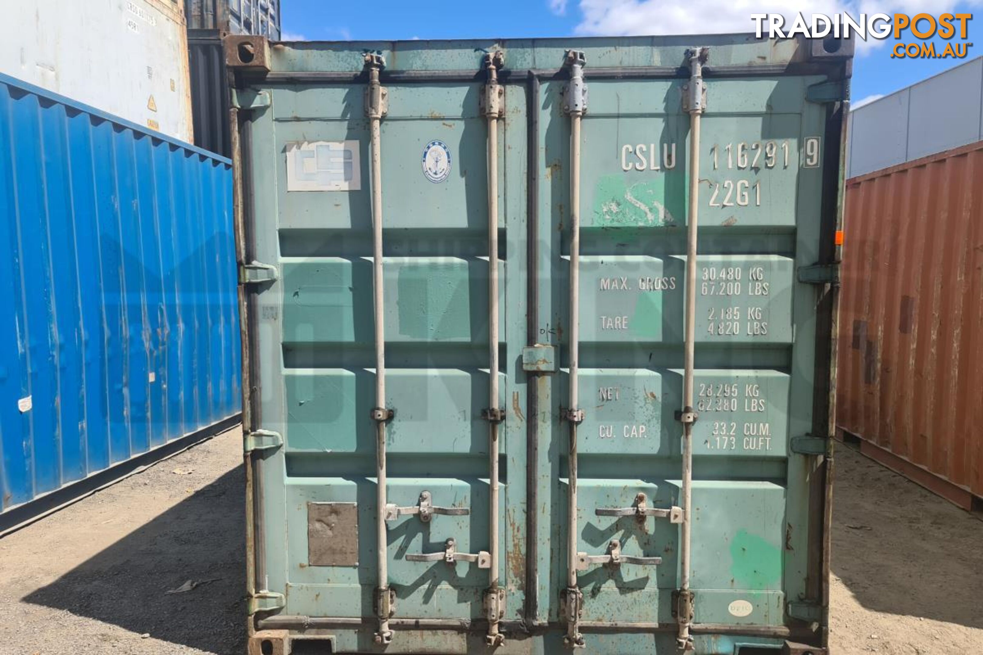 20' STANDARD HEIGHT SHIPPING CONTAINER - in Rockhampton