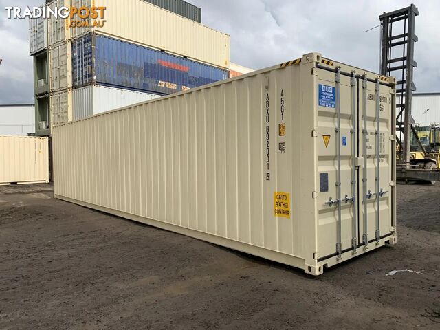 40FT HIGH CUBE SHIPPING CONTAINER W' STEEL FLOOR