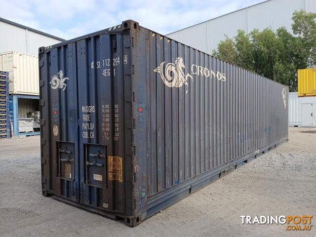 USED 40FT HIGH CUBE PALLET-WIDE SHIPPING CONTAINER