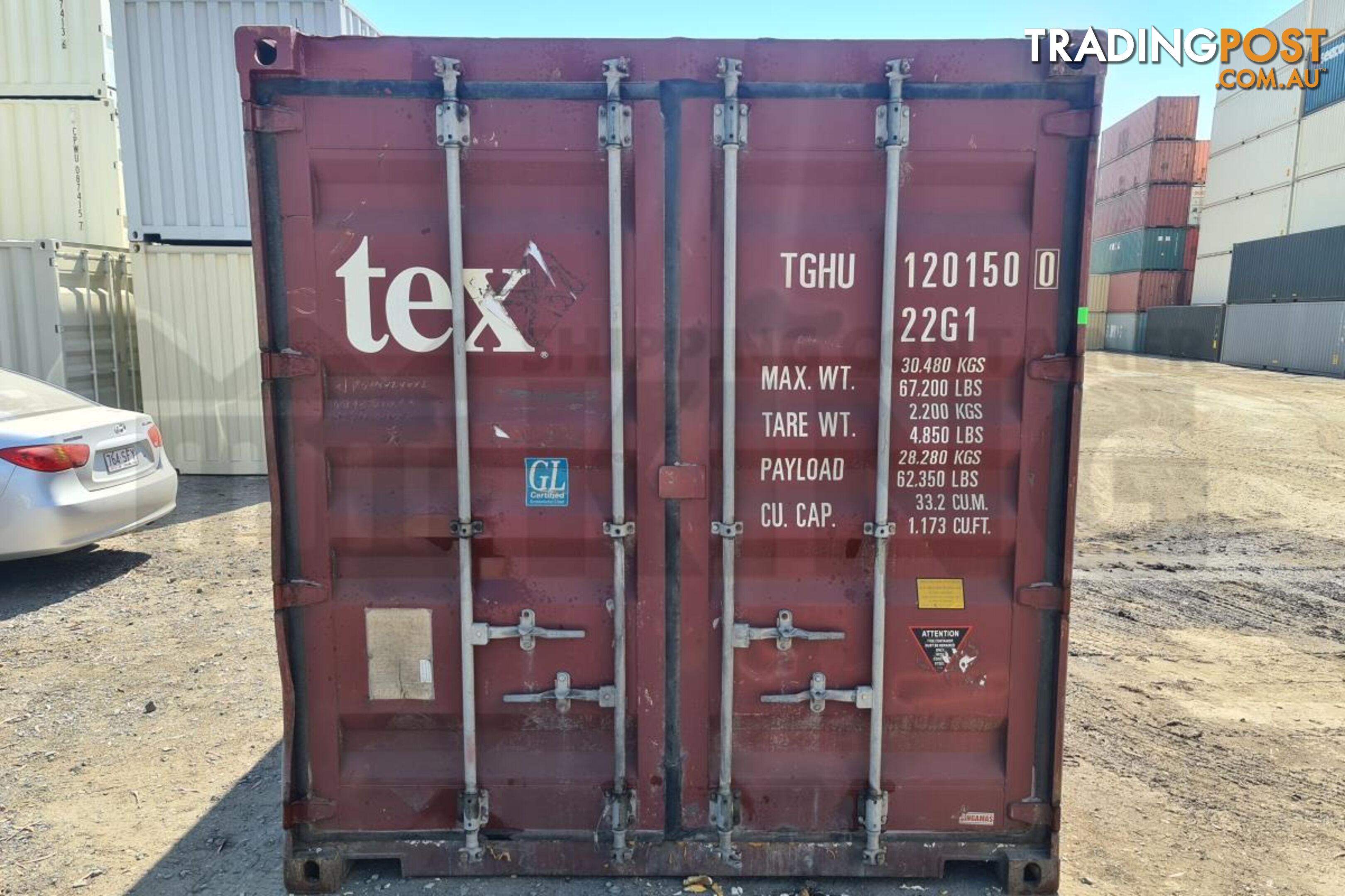 20' STANDARD HEIGHT SHIPPING CONTAINER - in Gladstone