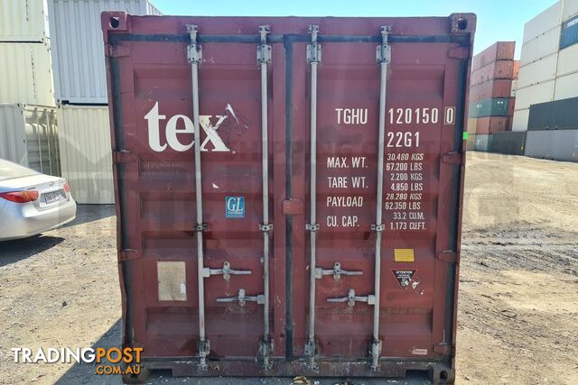 20' STANDARD HEIGHT SHIPPING CONTAINER - in Gladstone